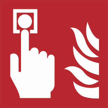 Brandschutzzeichen F005 nach DIN ISO 7010 - 100mm